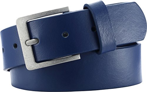 Playshoes Ledergürtel Metallschließe Cintura Unisex - Bambini E Ragazzi, Blu (Blau (Marine), 55-De Bambini