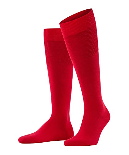 Falke Airport M Kh Lana Cotone Al Ginocchio Tinta Unita 1 Paio, Calzini Lunghi Uomo, Rosso (Scarlet 8120), 41-42