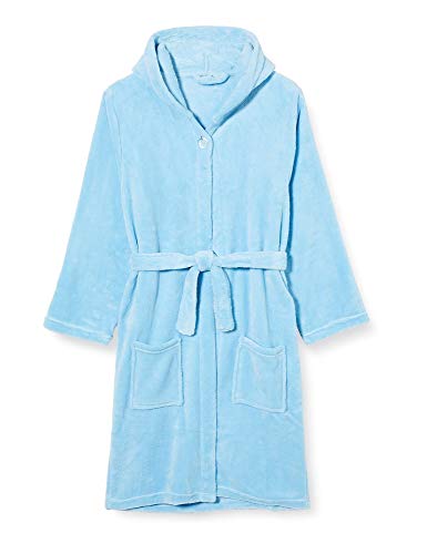 Playshoes Accappatoio In Pile Per Bambini, Vestaglia Unisex - Bambini E Ragazzi, Blu, 134/140