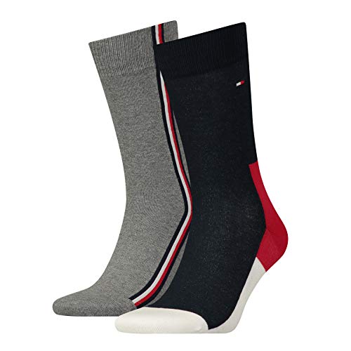 Tommy Hilfiger Clssc Sock 471010001 Calzini, Blu (Tommy Original), 39-42 Uomo (Pacco Da 2)