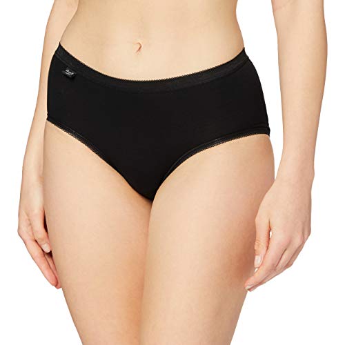 Sloggi Basic+ Midi, Slip, Donna, Nero (Black), 46