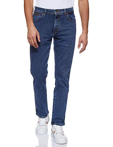 Wrangler Texas Jeans, Blu (Stonewash 010), 38W / 34L Uomo