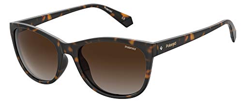 Polaroid Pld 4099/S, Occhiali Da Sole Donna, Multicolore (Avana), 55