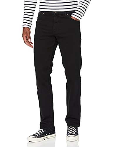 Wrangler Texas Jeans, Black Overdye, 34W / 34L Uomo