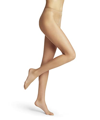 Falke Shelina 12 Den W Ti Ultra-Trasparenti Velati Tinta Unita 1 Pezzo, Collant Donna, Effetto Pelle (Powder 4169), L