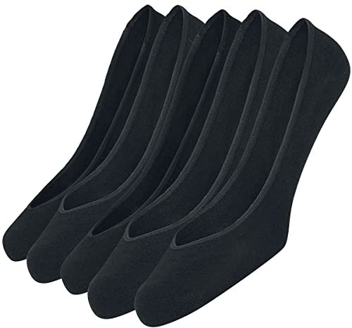 Urban Classics Invisible Socks Füßlinge 5Er Pack Calzini, Nero (Black 7), 39-42 (Pacco Da 5) Unisex-Adulto