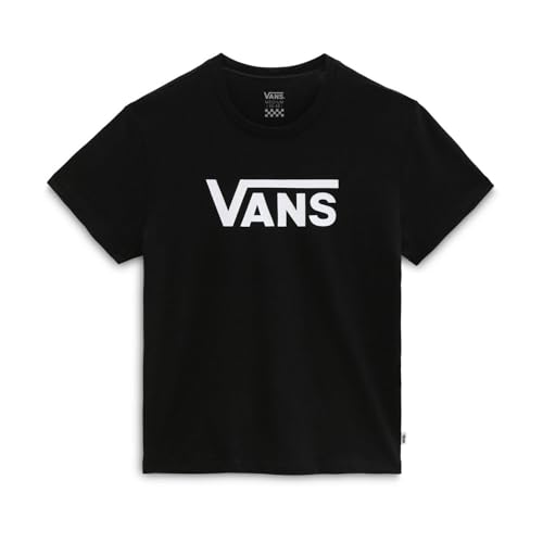 Vans Flying V Crew Girls T-Shirt Bambine E Ragazze, Nero, L 14 Anni
