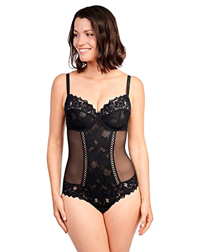 Sans Complexe - Body Con Pizzo, Donna, Nero (Noir), 5C