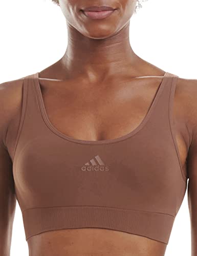 Adidas Scoop Lounge Bra Bustino, Mocha Tostato, L Donna