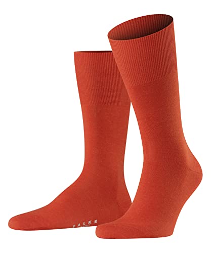 Falke Airport M So Lana Cotone Tinta Unita 1 Paio, Calzini Uomo, Arancione (Ziegel 8095), 43-44