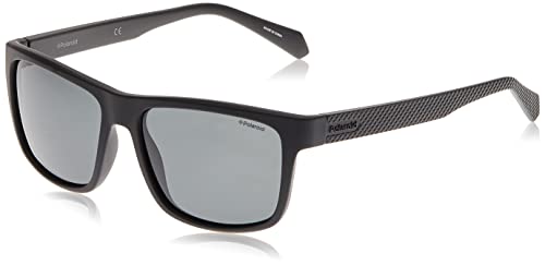 Polaroid Pld 2058/S M9 003 55 Occhiali, 003/M9 Matt Black, Uomo