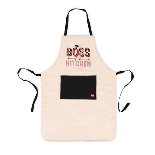 Legami - Grembiule Da Cucina Uomo Donna, Super Chef, Tasca Frontale, Regolabile, Taglia Unica, Lavabile In Lavatrice, Dimensioni 56 X 76 Cm, Tema Boss