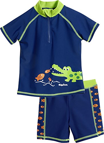 Playshoes Set Da Bagno Con Protezione Uv, Maglietta Da Bagno In Due Pezzi, Pantaloncini Da Bagno, Costumi Da Bagno Unisex - Bambini E Ragazzi, Coccodr