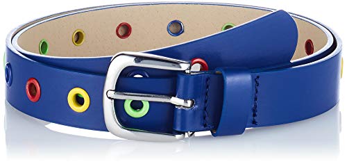 Playshoes Cintura In Pu, Cintura Per Bambini Unisex - Bambini E Ragazzi, Marino, 70Cm