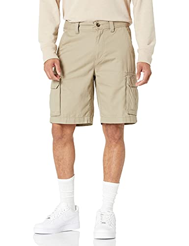 Amazon Essentials Pantaloncini Cargo Dal Taglio Classico (Disponibili In Taglia Big & Tall) Uomo, Kaki Scuro, 38W