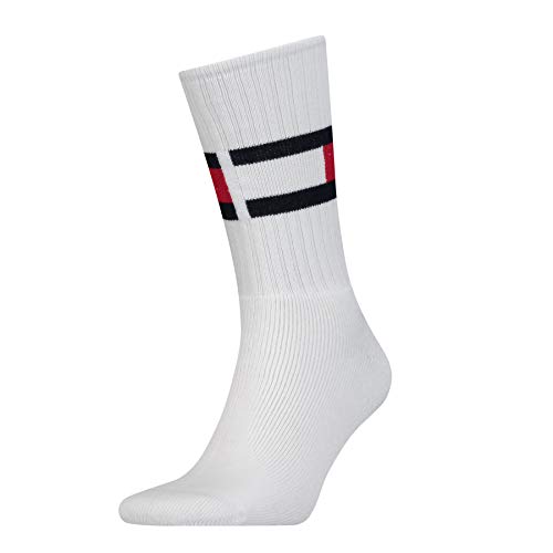 Tommy Hilfiger Crew Sock, Calzini, Uomo, Blanco (White), 35-38