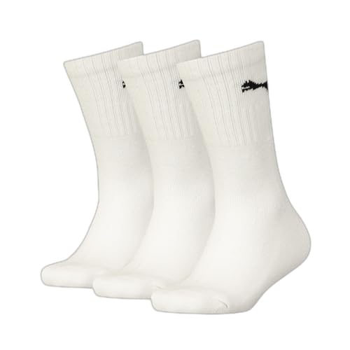 Puma Crew, Calzini Unisex - Bambini E Ragazzi, Bianco, 27-30