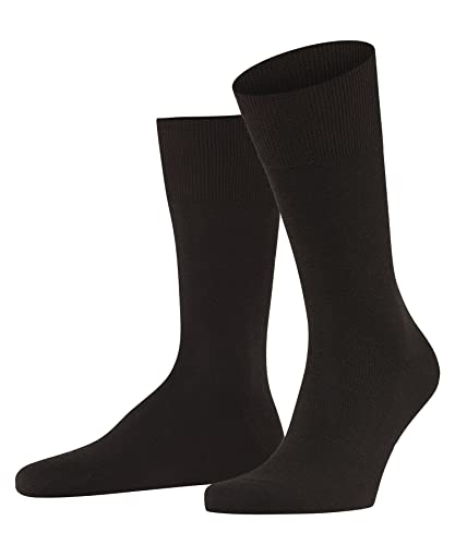 Falke Airport M So Lana Cotone Tinta Unita 1 Paio, Calzini Uomo, Marrone (Brown 5930), 41-42