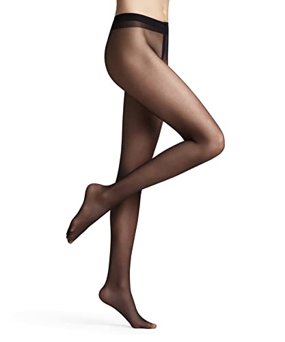 Falke Lunelle 8 Den W Ti Ultra-Trasparenti Velati Tinta Unita 1 Pezzo, Collant Donna, Nero (Black 3009), S-M