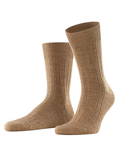 Falke Teppich Im Schuh M So Lana Tinta Unita 1 Paio, Calzini Uomo, Marrone (Nutmeg Melange 5410), 41-42