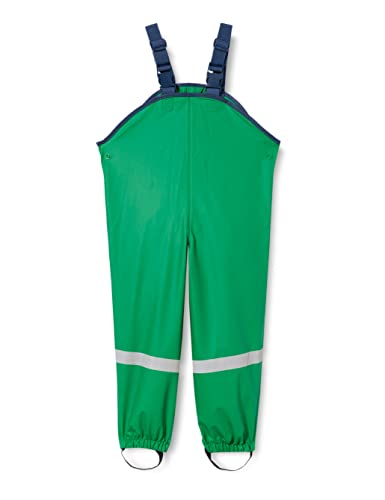 Playshoes Pantaloni Fango, Salopette Antipioggia, Sfoderati, Pantaloni Antipioggia Antivento E Impermeabili Unisex - Bambini E Ragazzi, Verde, 92
