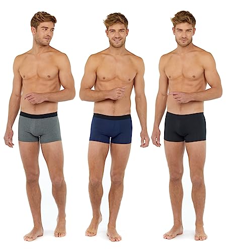 Hom Lot De 3 Boxers Tonal Pack #2 Slip Boxer, Noir + Gris + Marine, M Uomini