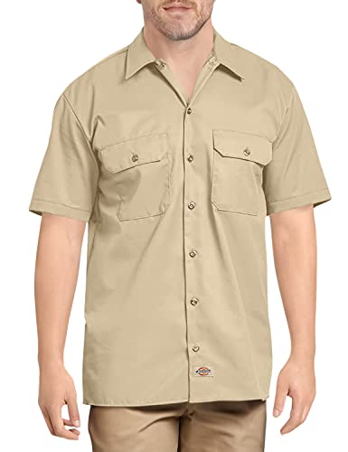 Dickies Short Sleeve Work, T-Shirt Uomo, Beige (Desert Sand), Xl
