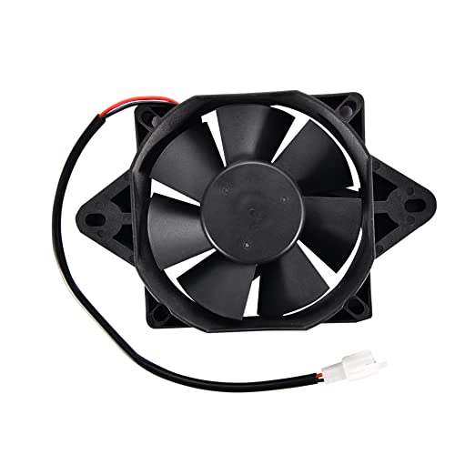 Goofit La Di Raffreddamento 12V Moto Dc Cuadrado Universale Sostituzione Per Pit Bike Scooter Atv Quad Go Kart Ciclomotore E Scooter Nero