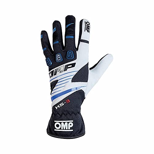 Omp Ompkk02743E175 X S Ks-3 Guanti My2018, Nero/Blu, Xs