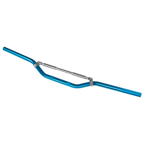 Manubrio Alluminio Moto Scooter Atv Cross Enduro Piega Bassa 22 Mm Blu