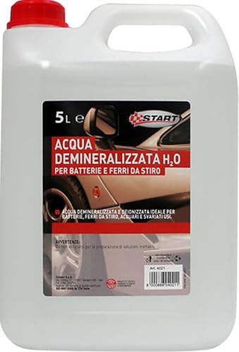 Acqua Demineralizzata H2O Per Batterie E Ferri Da Stiro 5L