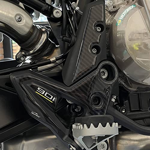 Resin Bike Adesivi Moto Compatibile Con Husqvarna Norden 901 2022. Protezione Battitacco Da Urti E Graffi. Kit Completo Adesivi 3D Resinati - Made In