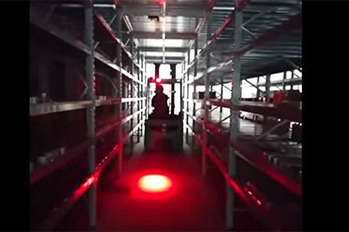 Carall Lampada Faretto Fanale Led Per Carrello Elevatore Muletto Luce 9V-60V 20W Avvertimento Visiva Segnalazione (Rosso)