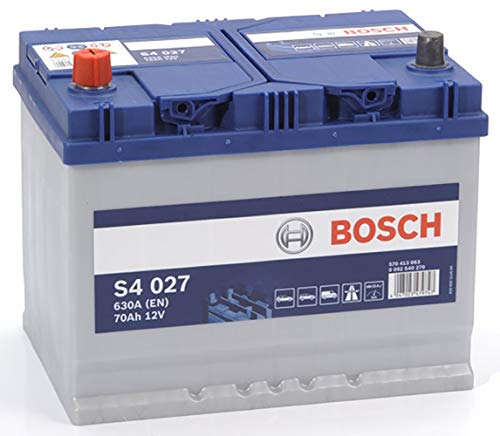 Bosch S4027, Batteria Per Auto, 70A/H, 630A, Tecnologia Al Piombo Acido, Per Veicoli Senza Sistema Start/Stop