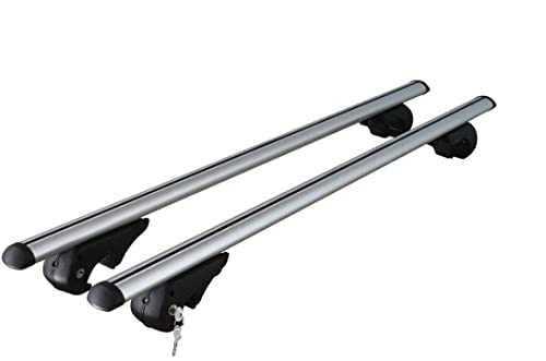 Barre Portatutto Portapacchi Auto (Con Corrimano) Brio Xl Alluminio Per Ford Kuga Ii (C520) 12>20