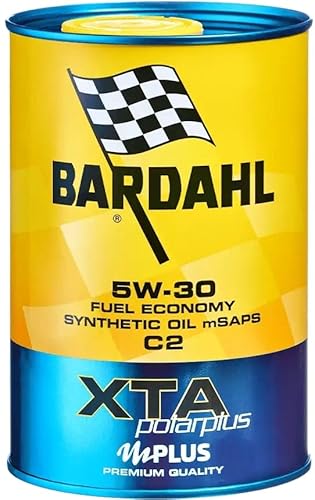 Bardahl - Lubrificante Xta Polar Plus C2 5W30, Olio Sintetico Premium Quality, Per Motori Auto A Benzina E Diesel, Massimizza Il Rendimento Del Motore