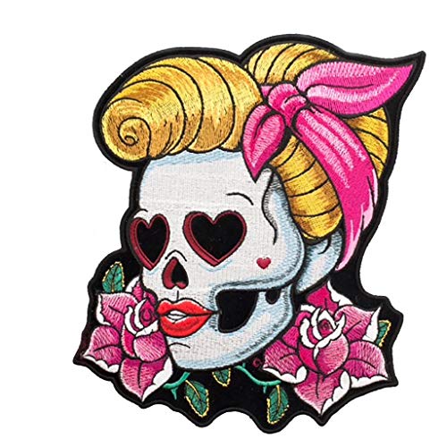 Kustom Factory Toppa Pin-Up Teschio 18 X 22 Cm