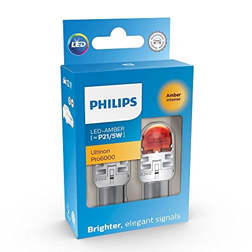 Philips Ultinon Pro6000 Led Lampadina Di Segnalazione Per Auto (Py21/5W Amber)