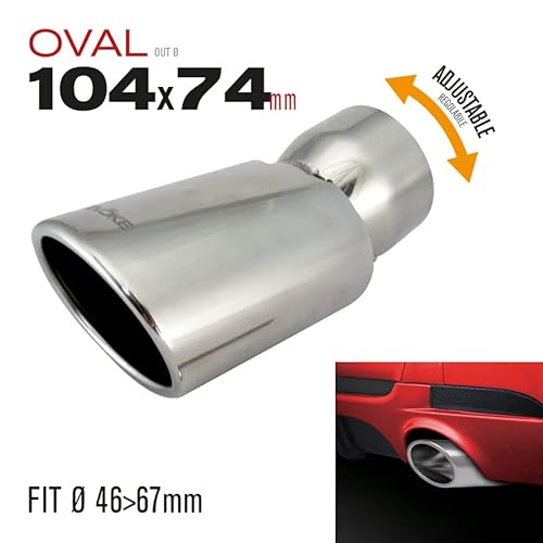 Evoke Terminale Ovale Per Scarichi, Ø46>67 Mm