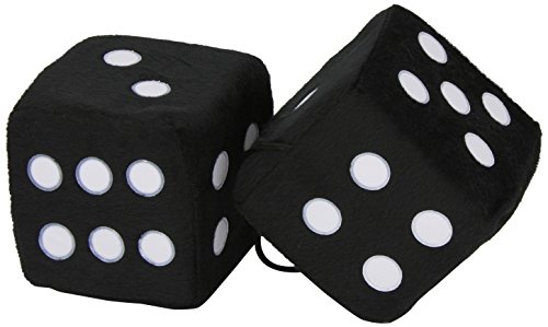 Sumex Jumbo20 Race Sport Dadi Peluche Jumbo, Nero/Bianco, 9X9 Cm