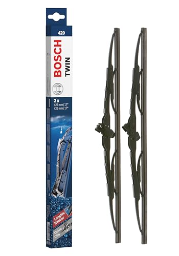 Tergicristalli Bosch Twin 420, Lunghezza 425Mm/425Mm, 1 Set Per Parabrezza Anteriore