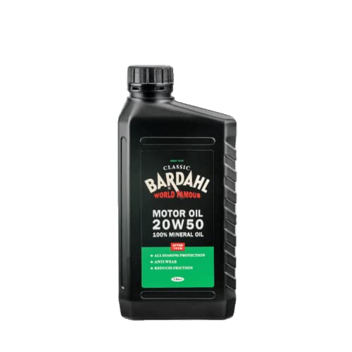 Bardahl - Classic Motor Oil Sae 20W50, 100% Minerale Per Lubrificante Motori Benzina (Anche Gpl), Con O Senza Turbocompressore, 1 Litro, 1 Litro