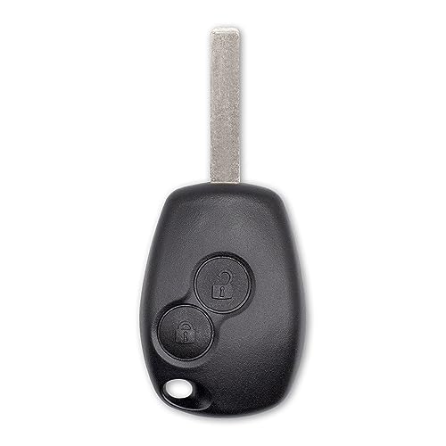 Lage Ricambio Chiave Guscio Con Lama Per Telecomando Renault 2 Tasti Per I Modelli Clio Modus Twingo Kangoo Nero