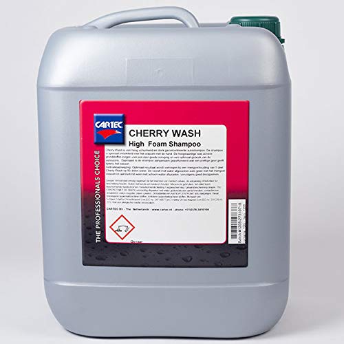 Cartec Cherry Wash - Shampoo Schiumoso Neutro Ph7 Profumo Alla Ciliegia Snow Foam Schiuma Densa (5 Litri)