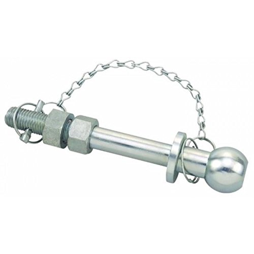 Ama Perno Di Traino A Sfera Con Testa Ø 50Mm: Perno A Sfera Per Rimorchi Filettato Di 190 Mm, Diametro Testa Sferica 50 Mm, Corpo 22 Mm