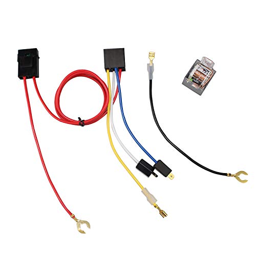 Gampro 12V 80 Amp Relè Interruttore Cablaggio Con Fusibile (30 Amp), 4-Pin Spdt Automotive Relè