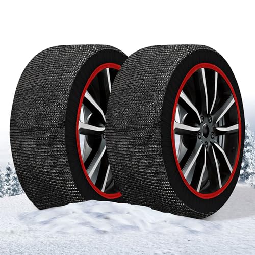 Calze Da Neve Omologate, Modello Super, 50% Resistenza +50% Durata, Per Auto Elettriche Suv 4X4 Camper Caravan Veicoli Commerciali (Xxl)