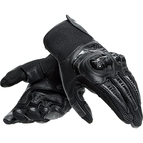 Dainese - Mig 3 Unisex Leather Gloves, Guanti Moto In Pelle Per Uomo E Donna, Compatibilità Touchscreen, Palmo Rinforzato E Protezioni In Tpu Sulle No