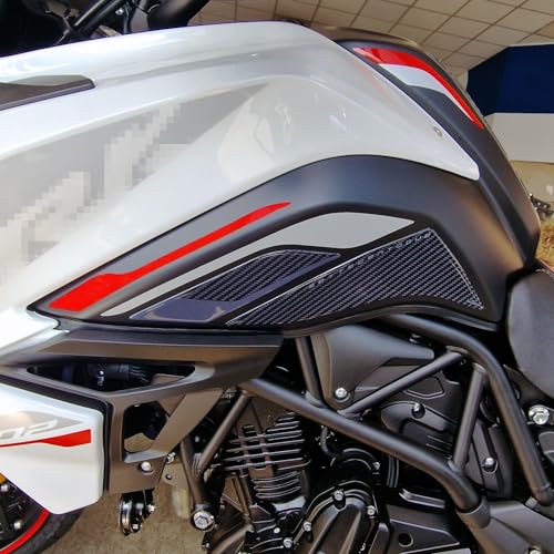 Resin Bike Adesivi Moto Compatibile Con Benelli Trk 702 2023 Neutro. Protezioni Laterali Serbatoio Da Urti E Graffi. Adesivi Resinati Con Effetto 3D M