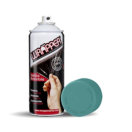 Wrapper Spray Vernici Rimovibili Tinte Ral, Turchese